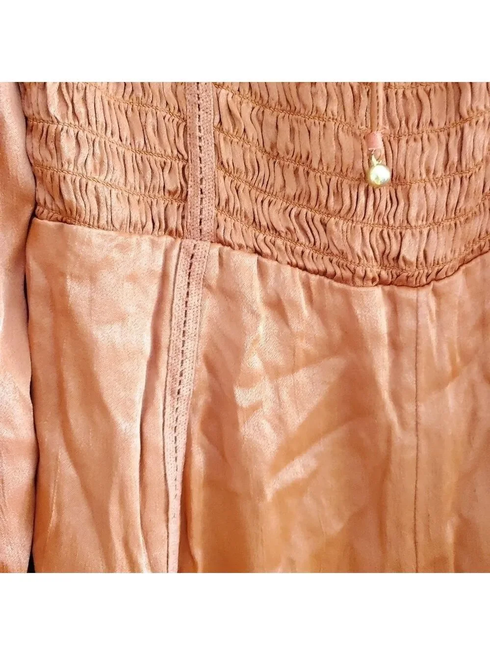 NWT Free People Orange Farrow Romper
